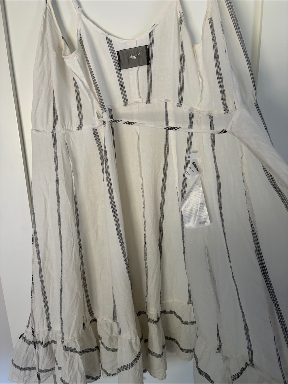 Reformation 100% linen Daria wrap dress  size XS - Picture 7 of 10